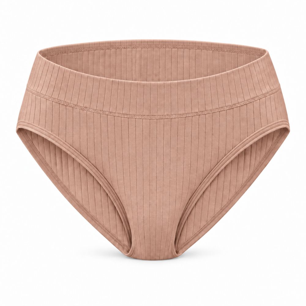 Ribbed Cotton Comfort Brief