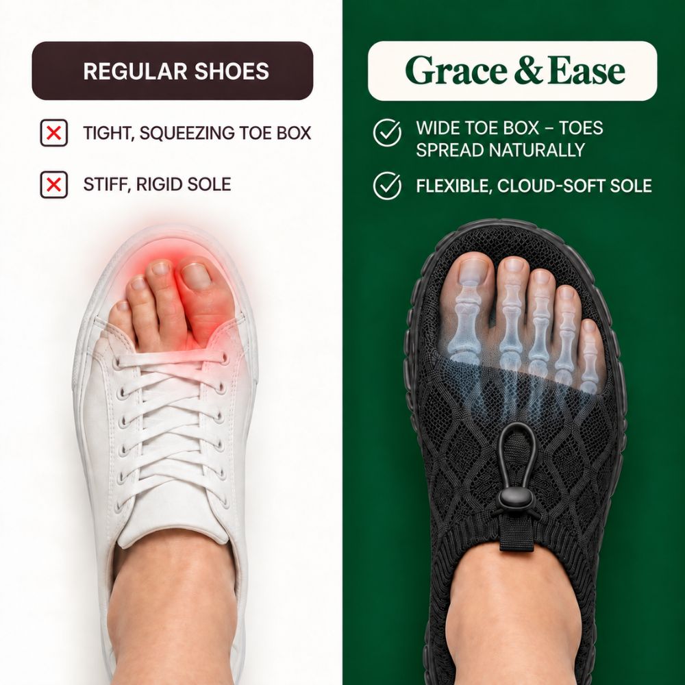 Grace & Ease | All-Day Comfort, Zero Foot Pain
